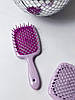 Гребінець для волосся Superbrush від Janeke, Лавандовий зубчики фіолетові, фото 2