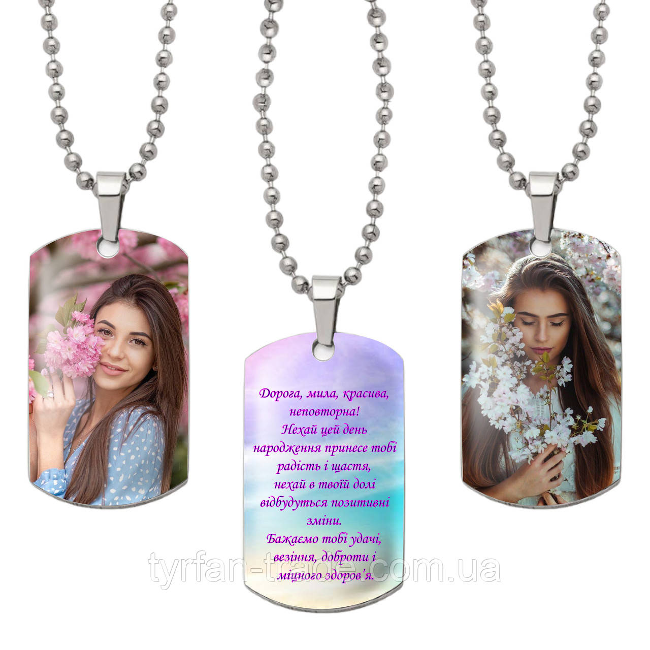 Оригинальный подарок жене - кулон жетон медальон с ее фотографией и ...