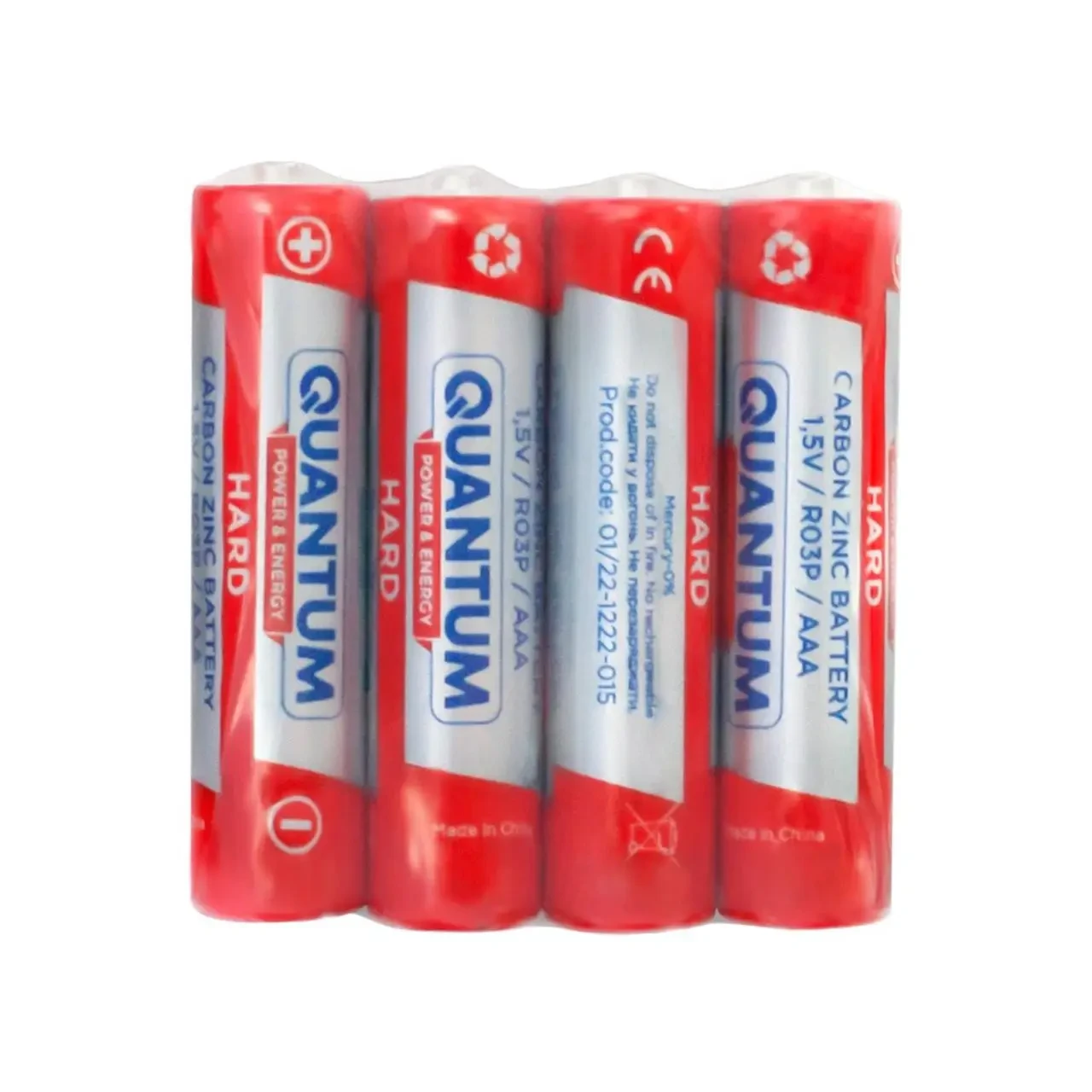 Батарейки соляні ААА Quantum Hard AAA R03 уп40шт 6973467010063