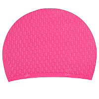 Шапочка для плавания силиконовая на длинные волосы Yingfa 0061 Pink