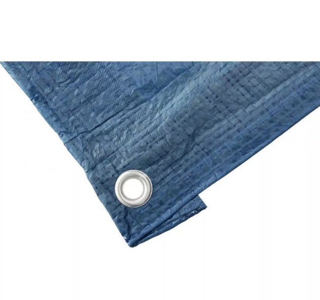 Тент 8х12 синій тарпауліновий вологозахисний (щільність 55 г/м²) 77581