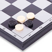 Набір настільних ігор 3 в 1 на магнітнах Zelart 9618 шахи, шашки, нарди, фото 3