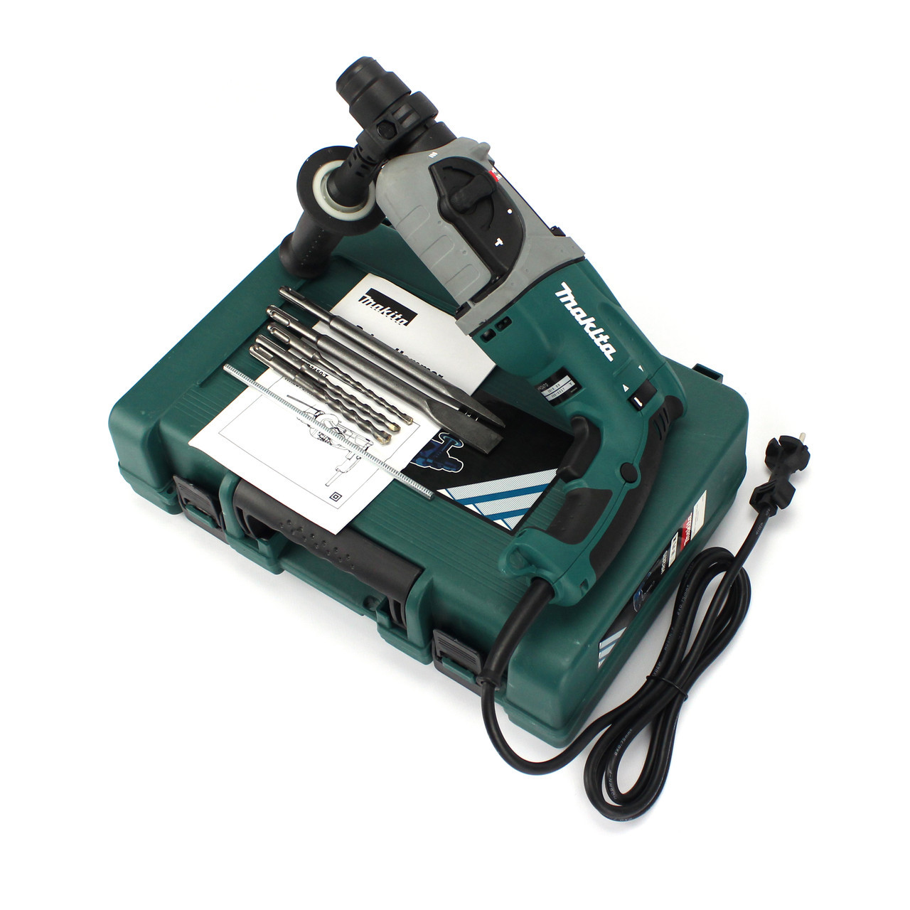 Перфоратор Makita HR2470F 780 Вт 2.4 Дж 1100 об/хв 4500 уд/хв | Мережевий перфоратор