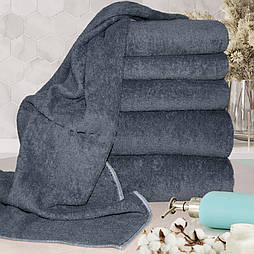 Набір 3шт махрових рушників Яр-350 Ярослав (70х140+50х90+40х70) Сірий