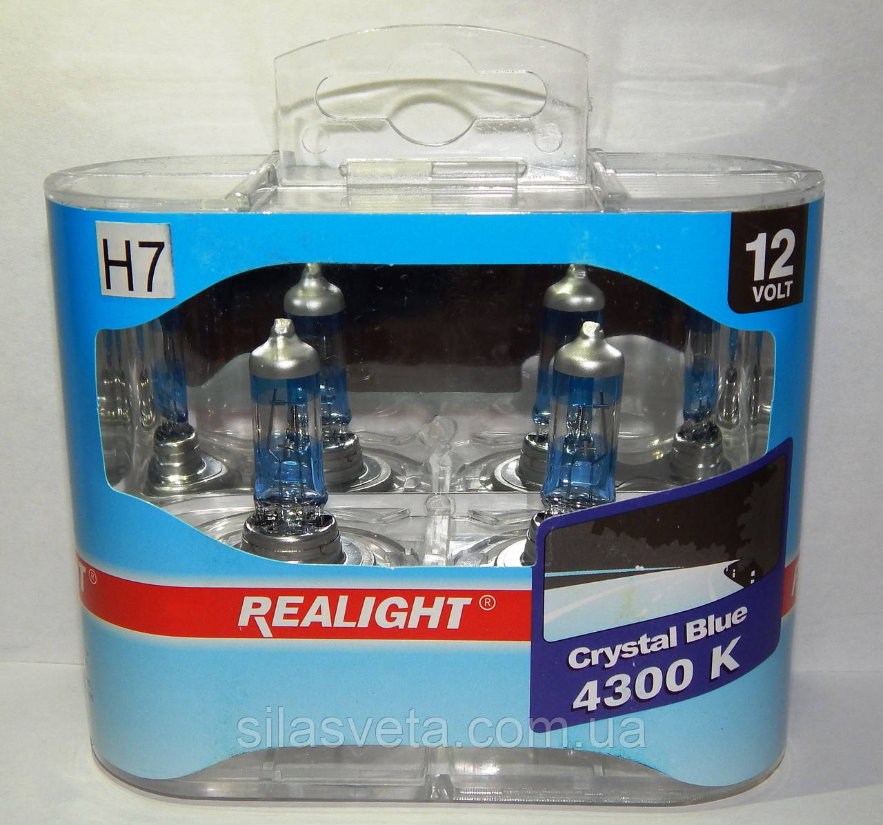 Автомобільні галогенні лампи "REALIGHT" (H7) (Mega White)(12V)(55W)