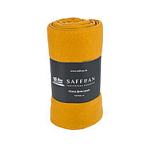 Плед флісовий Saffran 130х160 колір гірчичний- яскравий та стильний плед із флісу