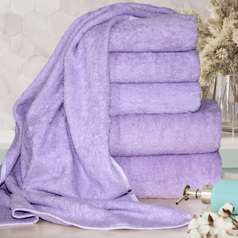 Набір 2шт махрових рушників Яр-350 Ярослав (70х140+50х90) Бузок, фото 1