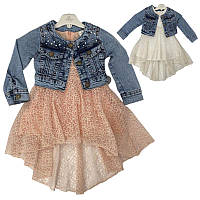 Дитяче нарядне плаття з піджаком 92-110(2-5 років) арт.13573