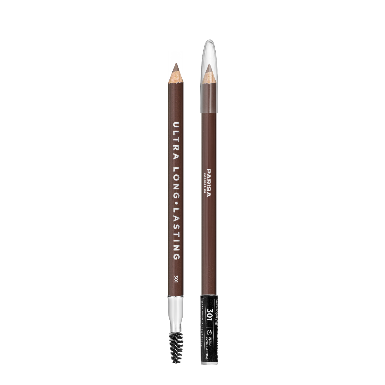 Олівець для брів Parisa Cosmetics Eyebrow Pencil № 301 Темно-коричневий, фото 1