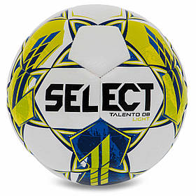 М'яч футбольний SELECT TALENTO DB V23 TALENTO-4WY No4 білий жовтий