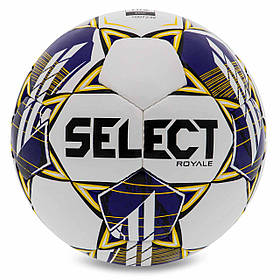 М'яч футбольний SELECT ROYALE FIFA BASIC V23 No4 білий-фіолетовий