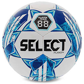 М'яч футбольний SELECT FUSION V23 FUSION-4WB No4 білий синій