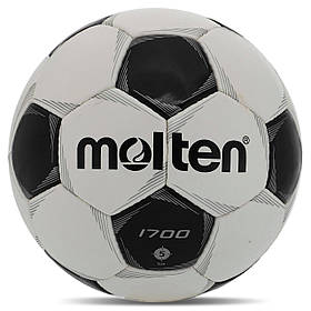 М'яч футбольний MOLTEN F5P1700 No5 PVC білий-чорний