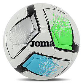 М'яч футбольний Joma DALI II 400649-211-T4 No4 сірий-зелений-синій