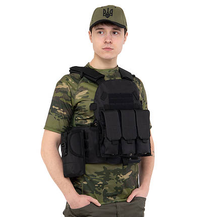 Розвантажувальний жилет універсальний на 5 кишень Military Rangers ZK-9103 кольору в асортименті, фото 1