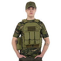 Розвантажувальний жилет універсальний на 5 кишень Military Rangers ZK-9103 кольору в асортименті, фото 4