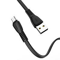 Кабель HOCO X40 USB - Micro 2.4A, 1m, TPE, TPE разъемы, цвет черный