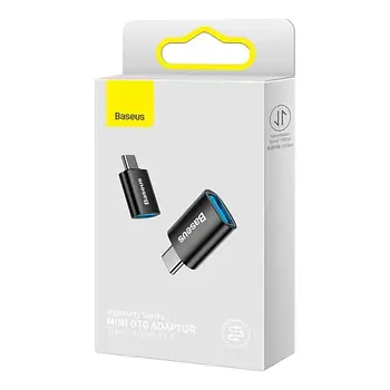 Адаптер Baseus Ingenuity Series Mini OTG Adaptor Type-C to USB-A 3.1 Black (ZJJQ000001)