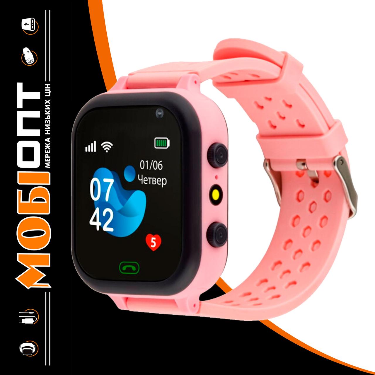 Smart Watch AmiGo GO009 Camera+Led Pink UA UCRF