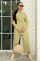 Модные классические брюки кюлоты Дейо широкие из льна 42-52 размеры разные цвета
