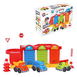 8584 Паркінг Технок, 3 машинки, 3 дорожні конуса