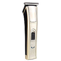 Машинка для стрижки бороды "Geemy GM-657" 3W Золотистая, мужской триммер для лица (трімер для бороди) (ТОП)