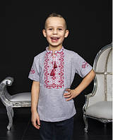 Этническая одежда детская Футболка вышиванка для мальчика размер 104