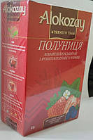 Чай "Alokozay Tee" 80г "Полуниця" зелений з ароматом полуниці та чорниці (1/16)