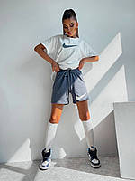 Шорты и футболка прогулочные летний женский костюм. Костюм женский футболка и шорты 42 44 46 48 50 52