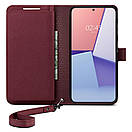 Книжка-Чехол Spigen для Samsung Galaxy S23 Plus — Wallet S Plus, Burgundy (ACS05678), фото 4