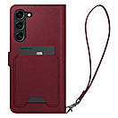 Книжка-Чехол Spigen для Samsung Galaxy S23 Plus — Wallet S Plus, Burgundy (ACS05678), фото 5
