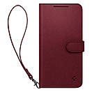 Книжка-Чехол Spigen для Samsung Galaxy S23 Plus — Wallet S Plus, Burgundy (ACS05678), фото 6
