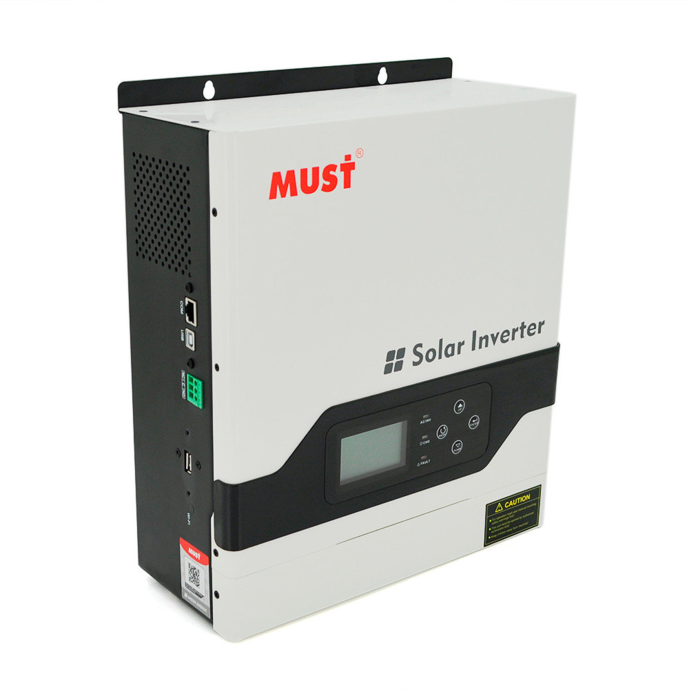 Гібридний інвертор MUST PV18-3024VPM, 3000W, 24V, струм заряду 20/30A, 160-275V, MPPT (60А, 145 Vdc)