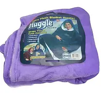 Худі-плед HUGGLE HOODIE з капюшоном і рукавами, One size, плед із рукавами в асортименті, фото 3