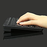 Дротова міні-клавіатура K1000, ергономічна офісна клавіатура, 78 клавіш чорна, англ. розкладка, фото 3