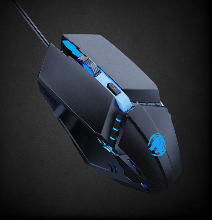 Ігрова комп'ютерна мишка з підсвічуванням. Дротова комп'ютерна мишка 1600 DPI