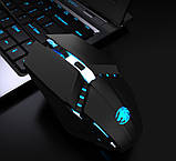 Ігрова комп'ютерна мишка з підсвічуванням. Дротова комп'ютерна мишка 1600 DPI, фото 2