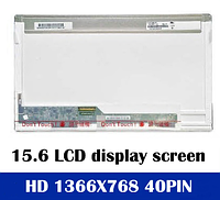 Матрица для ноутбука 15.6 Led Normal 1366x768 40pin lvds разъем слева внизу (LP156WH4) нов