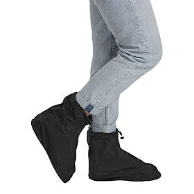 Захисні бахіли на взуття RIAS MO26 від дощу та бруду багаторазові Black 39-40 (3_03241)