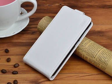 Шкіряний чохол-фліп для Huawei Ascend P9 білий