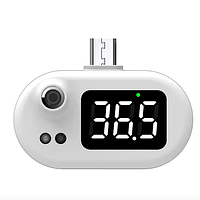 Термометр беcконтактный для тела K8 белый с подключением в телефон 2507 sale !