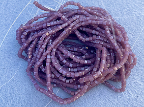 Кришталеві намистини 2мм кубик, грановані - фіолетовий