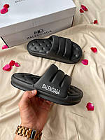 Шлепанцы женские Balenciaga Puffy Slides Black