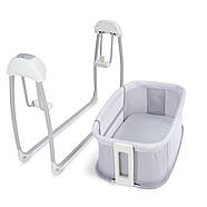 Приставне ліжечко для новонароджених із функцією гойдання (3-в-1, музика, USB, таймер) Mastela 8902, фото 10
