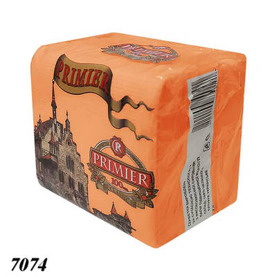 Серветка PRIMIER одношарова Помаранчева 100 шт