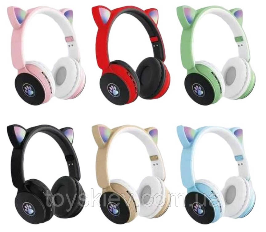 Бездротові Навушники з котячими вушками Cat ST77M, фото 1