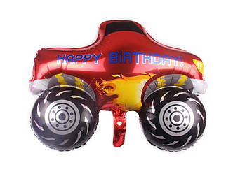 990316 Куля фольгований Джип 76*63 см, 10 штук, в пакованні