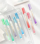 Маркер флуоресцентний з глітером, зелений, фото 3