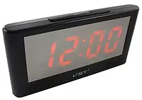 Электронные зеркальные настольные часы с датчиком температуры и датой LED Alarm Clock VST 732Y-1 2507 sale !