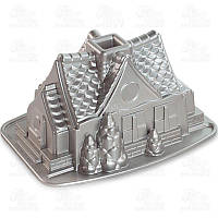 Nordic ware Форма для выпечки Sparkling silver holiday Gіngerbread house 26х20х13см 83948